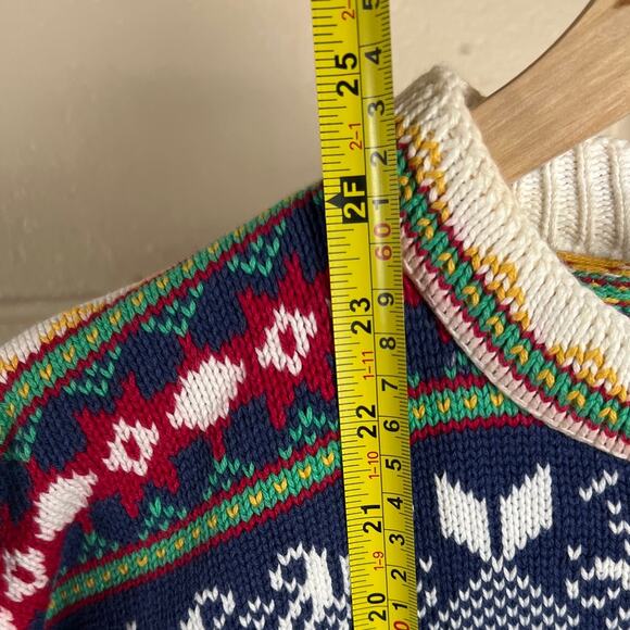 Dale of Norway Heavy Knit 100% Cotton Medium Ski Crewneck - Picture 6 of 9